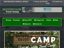 Tablet Screenshot of mountaintroutcamp.com
